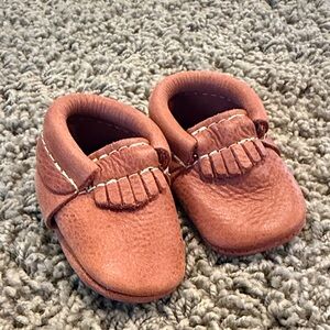 Freshly Picked Brown Leather Moccasins with Fringe